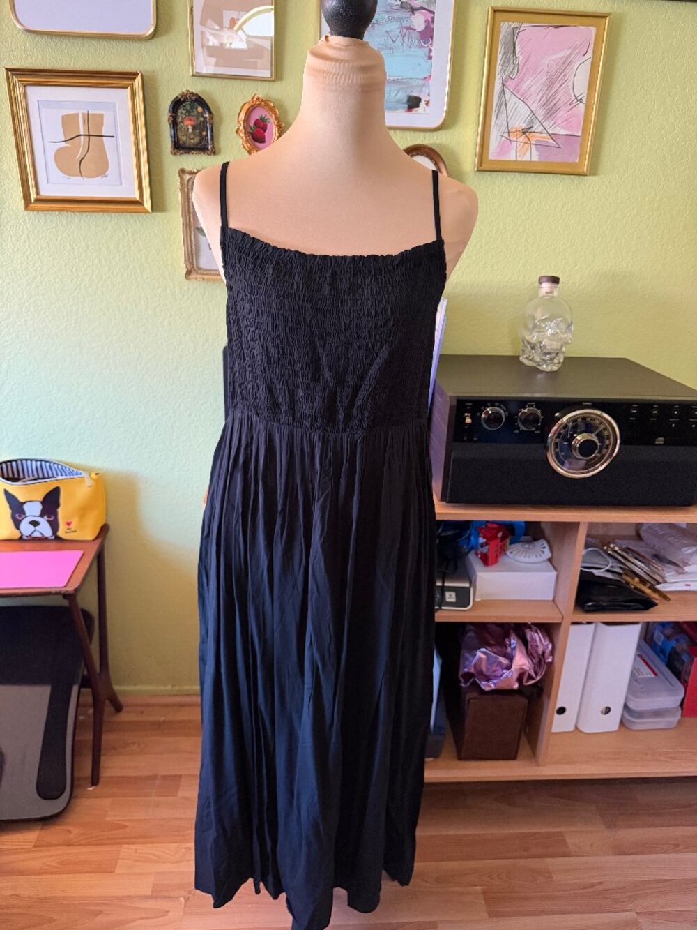 Wild Fable Black Smocked Spaghetti Strap Dress NWT - Size XXL